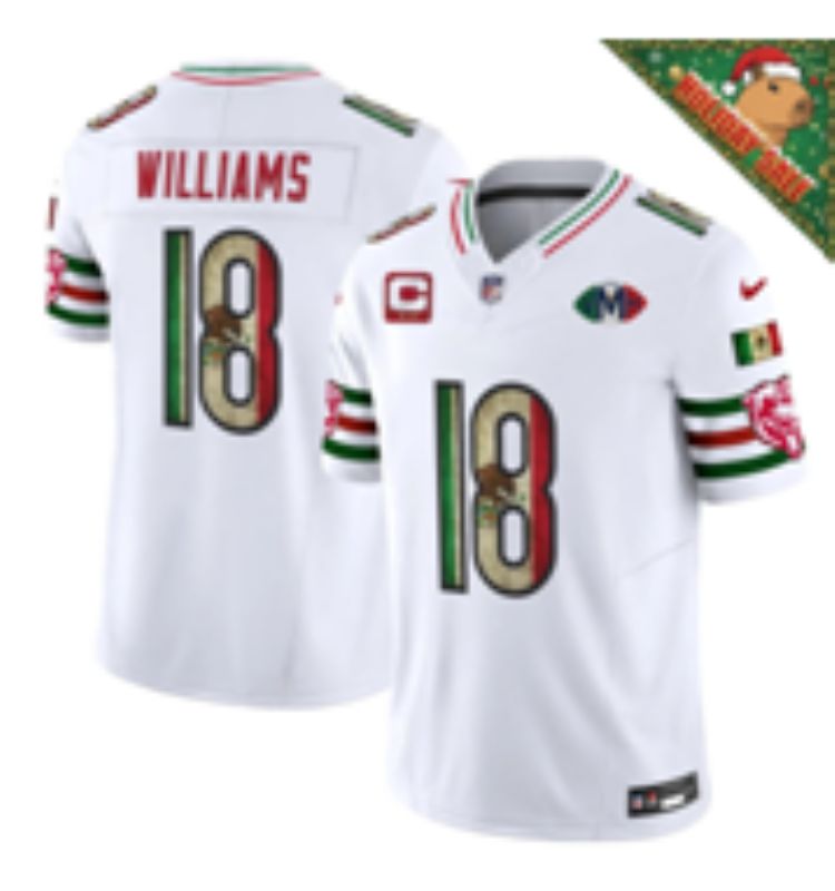 Men 2026 Chicago Bears #18 Williams white 3th generations Nike Limited NFL Jersey style 002->chicago bears->NFL Jersey